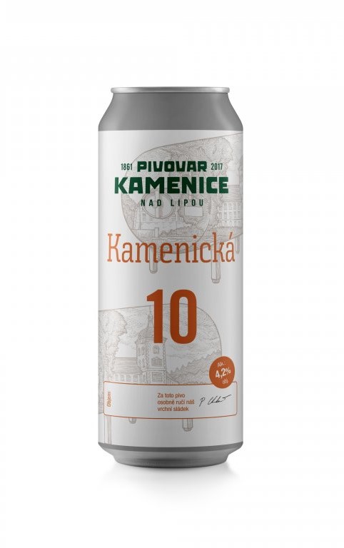 Kamenická 10°, plech 0,5l