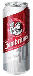 Gambrinus Originál 10, plech 0,5l